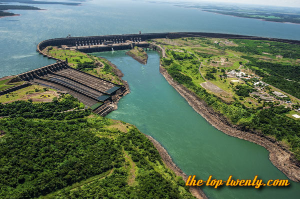 Itaipu Dam list top 20 biggest power plants worldwide Itaipu Dam power plant